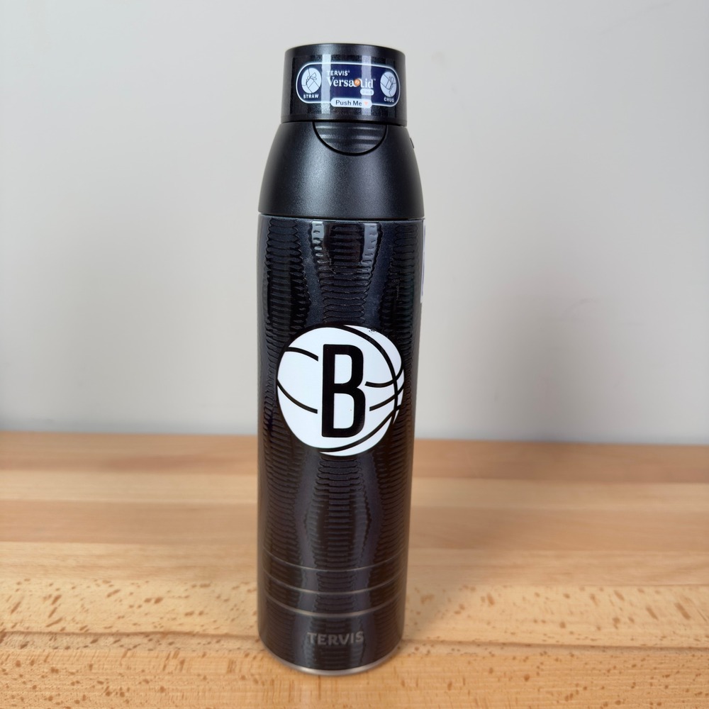 Tervis Water Bottle Unisex OS Black Brooklyn Nets Versalid NBA Insulated Lid